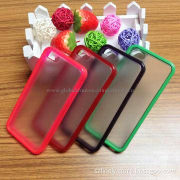 PC + TPU Case for iPhone 5C, Double Injection, with Anti-slip Grain, Fashionable and Novelty